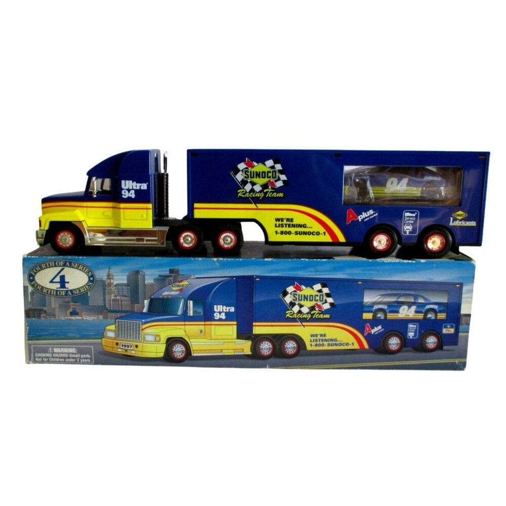 1997 Sunoco Racing Team Ultra 94 Die-Cast Truck & Trailer Cab Mini Car w/ Box